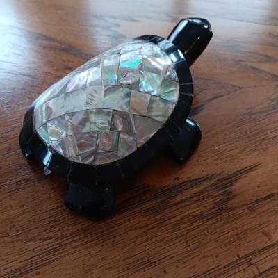 Abalone Shell Black Stone Turtle