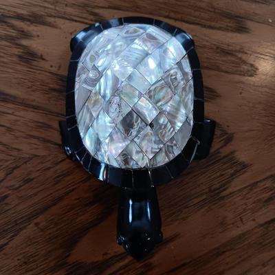Abalone Shell Black Stone Turtle