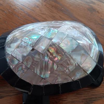 Abalone Shell Black Stone Turtle