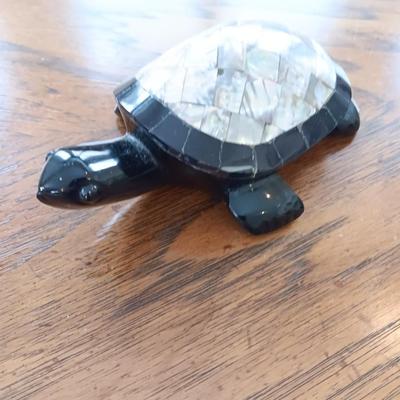 Abalone Shell Black Stone Turtle