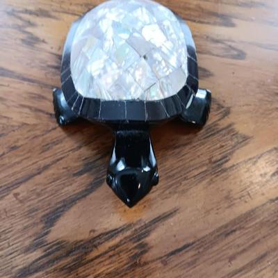 Abalone Shell Black Stone Turtle