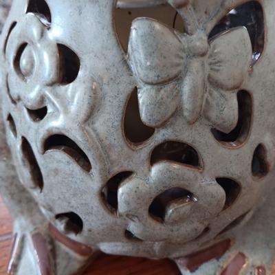 Ceramic led Light up yard / Garden frog