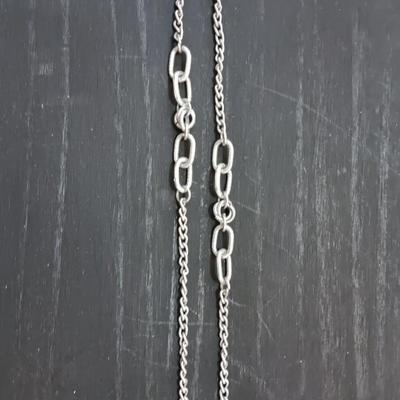 Three necklaces - two faux pearl beaded and one lightweight long chain.