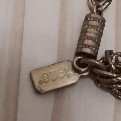 Vintage pendant necklace and a locket on a chain