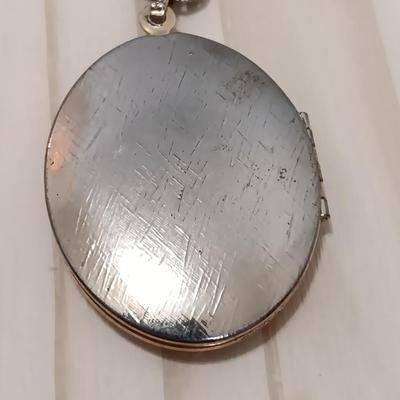 Vintage pendant necklace and a locket on a chain