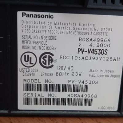 Panasonic 4 head VHS player with remote control