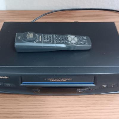Panasonic 4 head VHS player with remote control