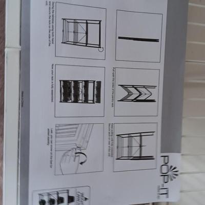 Nice POP - IT foldable storage shelving each shelf holds 175 lbs max