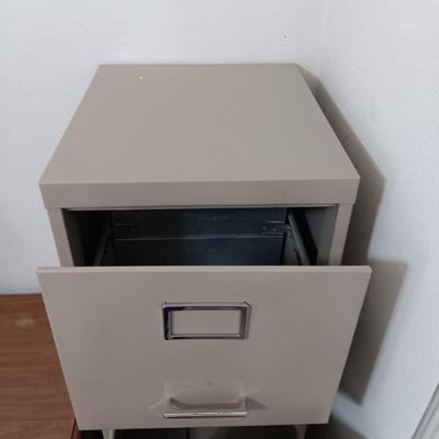 Four drawer metal filing cabinet