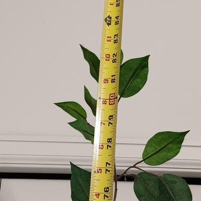 Tall 82" faux tree in wicker basket