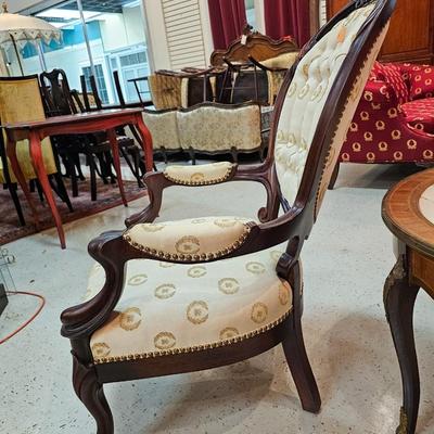 Pair of Louis XIV Style Occasional Chairs