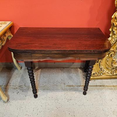 19th c. Flip Top Game Table