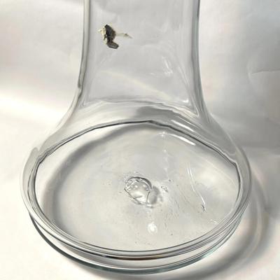  BLENKO GLASS CLASSIC LINE 12" CRYSTAL VASE DON SHEPHERD DESIGN