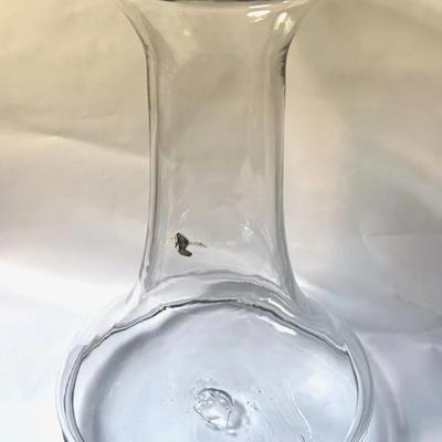  BLENKO GLASS CLASSIC LINE 12" CRYSTAL VASE DON SHEPHERD DESIGN