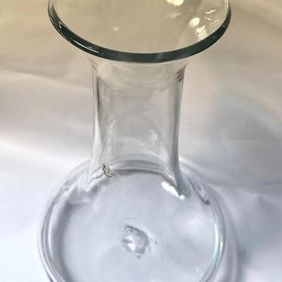  BLENKO GLASS CLASSIC LINE 12" CRYSTAL VASE DON SHEPHERD DESIGN