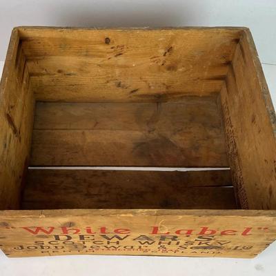  DEWAR'S SCOTCH WHISKEY WOODEN CRATE 1933 end of prohibition