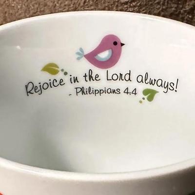  DIVINITY BOUTIQUE INSPIRATIONAL CERAMIC MUG PHILIPPIANS 4:4