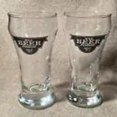 2015 WEE BEER FESTIVAL OGDEN UTAH SMALL PILSNER GLASSES pair