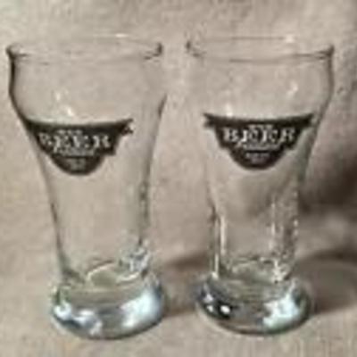 2015 WEE BEER FESTIVAL OGDEN UTAH SMALL PILSNER GLASSES pair
