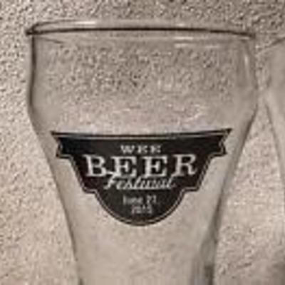 2015 WEE BEER FESTIVAL OGDEN UTAH SMALL PILSNER GLASSES pair