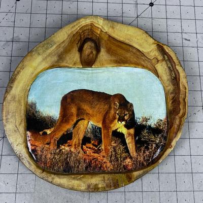 Vintage COUGAR (Mountain Lion)  Wall Plaque 