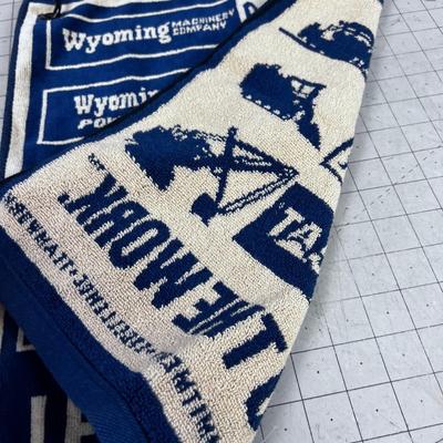 WYOMING Machinery GOLF TOWEL, New 