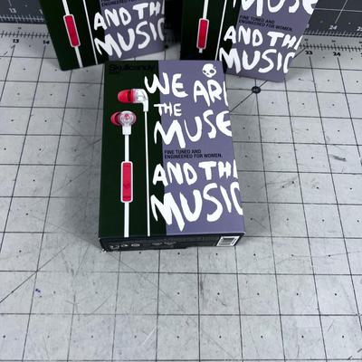 3 SKULL CANDY Dime Model, NEW Earbuds - 3 pair