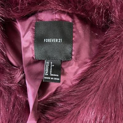 NEW Forever 21 Purple Red Coat 