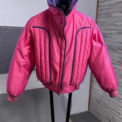Vintage BOGNER Women's HOT 90's PINK COAT for SKIING in UTAH 
