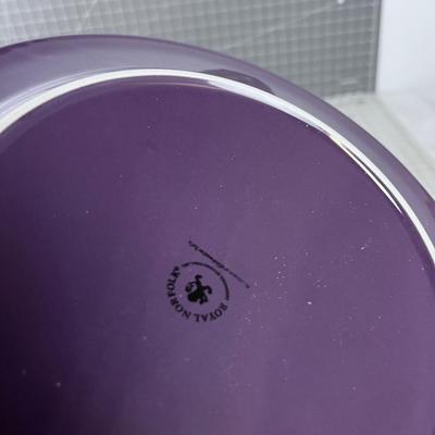Purple Set of 8 Dishes, ROYAL NORFOLK 