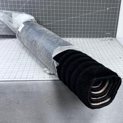 J C Penny Rug, NEW Black 