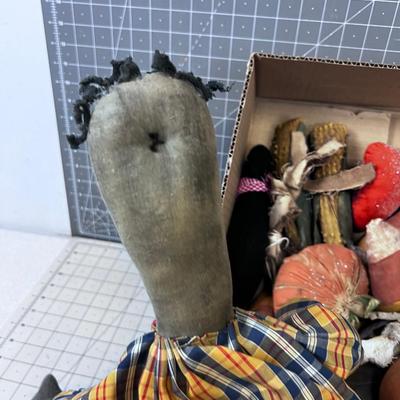 Candy Corns, Dolls, Duck and Witches Hat 