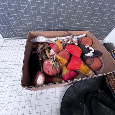 Candy Corns, Dolls, Duck and Witches Hat 