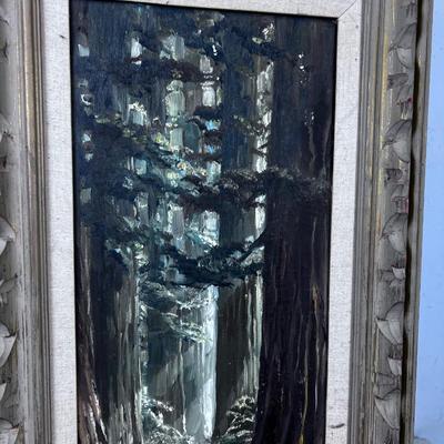 Titled: PALO COLORADO Oil On Board by H. Nayland 