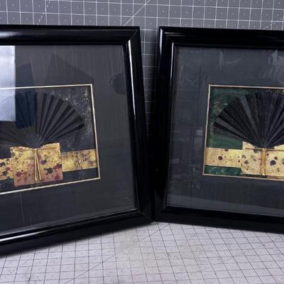 Baltic Tapestry by KATRINA KEES Matched pair framed and matted 
