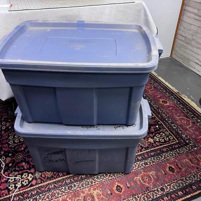 2 Extra Large Tubs - Blue