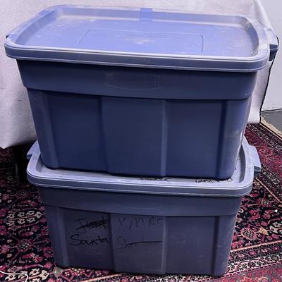 2 Extra Large Tubs - Blue