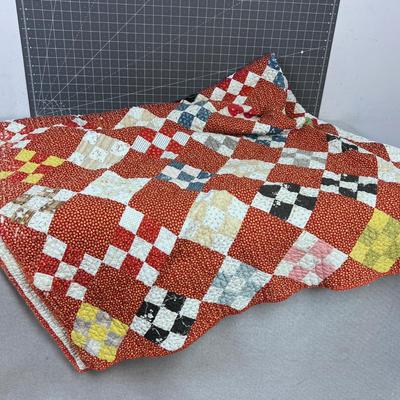 Antique Hand Crafted Quilt 