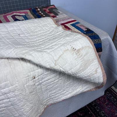 AWESOME Hand Crafted Quilt with EDGE WEAR!!