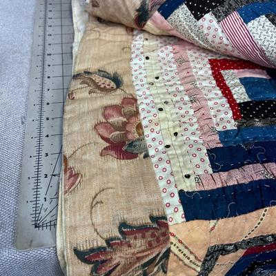 AWESOME Hand Crafted Quilt with EDGE WEAR!!