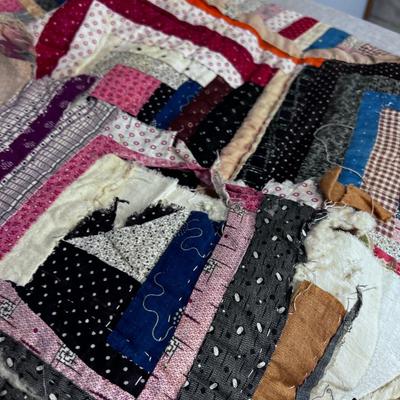 AWESOME Hand Crafted Quilt with EDGE WEAR!!