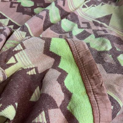 Native American Pattern Woven Blanket 