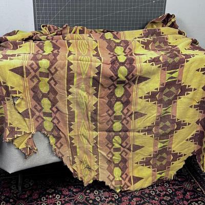 Native American Pattern Woven Blanket 