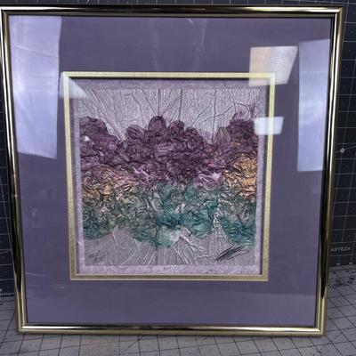 Framed in Gold Picture Titled Miami FROTH I, Signed by John Butler