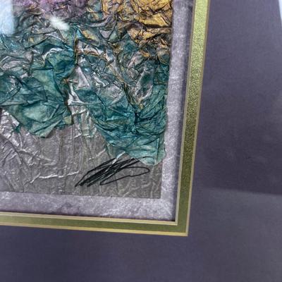 Framed in Gold Picture Titled Miami FROTH I, Signed by John Butler