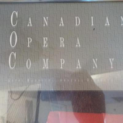 Real poster from "Canadian Opera Company."
