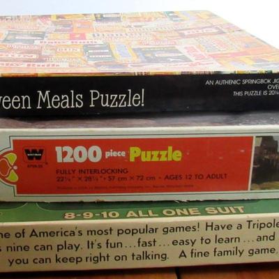 Vintage Puzzles and Tripoly
