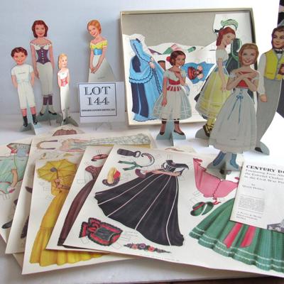 Century Dolls, Very Nice Older Set of Paper Dolls in Box