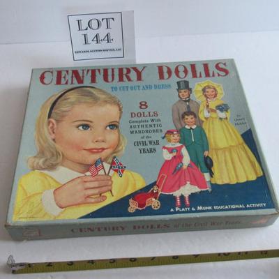 Century Dolls, Very Nice Older Set of Paper Dolls in Box