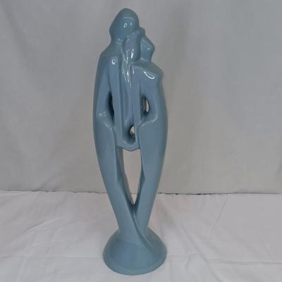 Vintage Royal Haeger Blue "Rendezvous" Loving Couple Statue